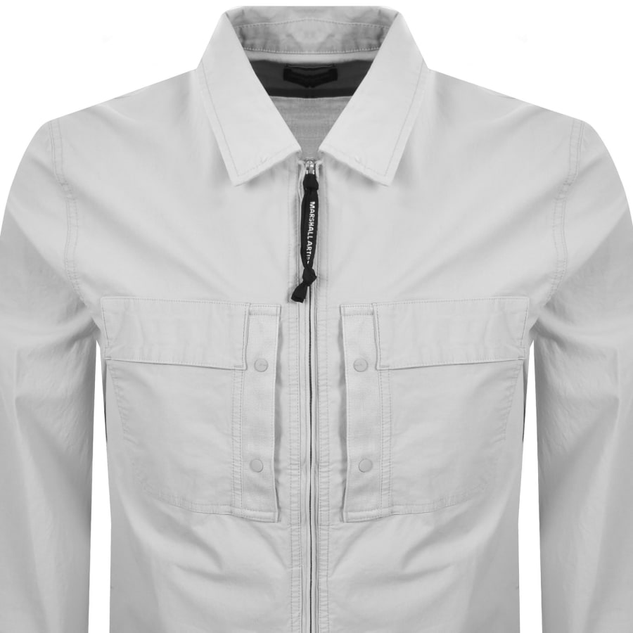 Image number 3 for Marshall Artist Stratton Overshirt Grey