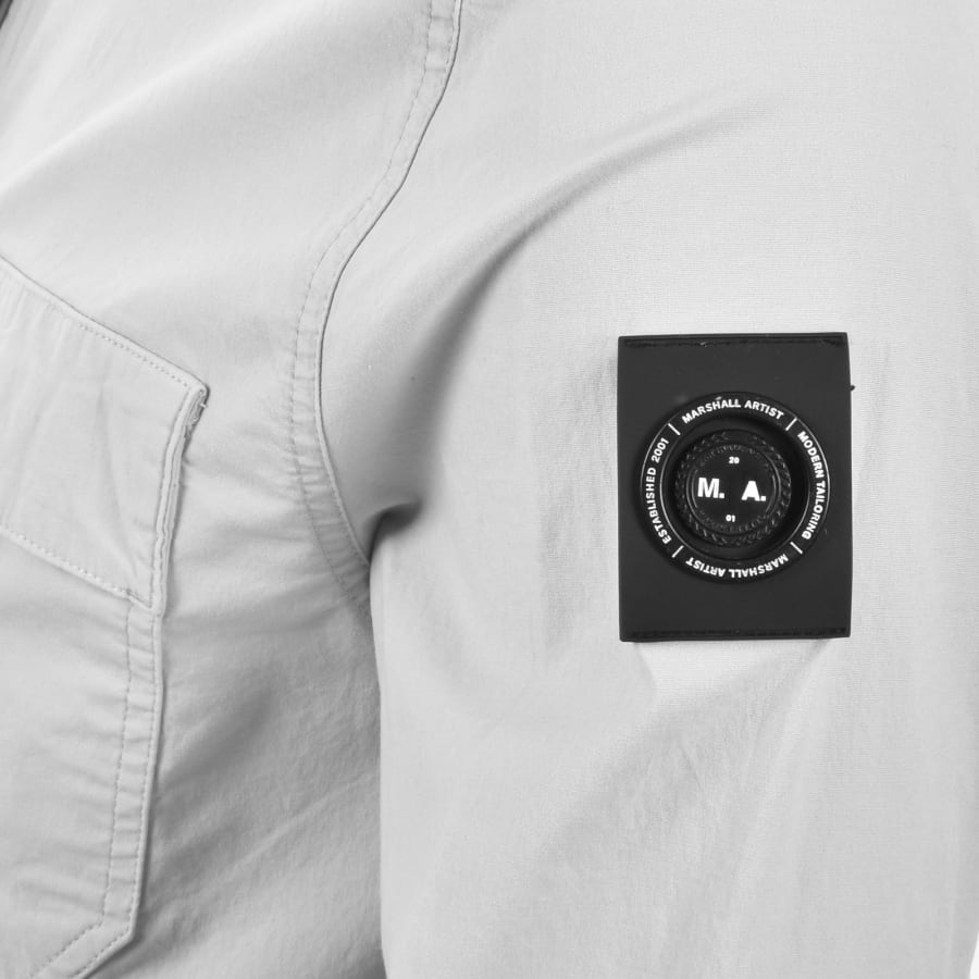 Image number 4 for Marshall Artist Stratton Overshirt Grey