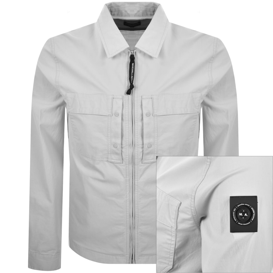 Image number 1 for Marshall Artist Stratton Overshirt Grey