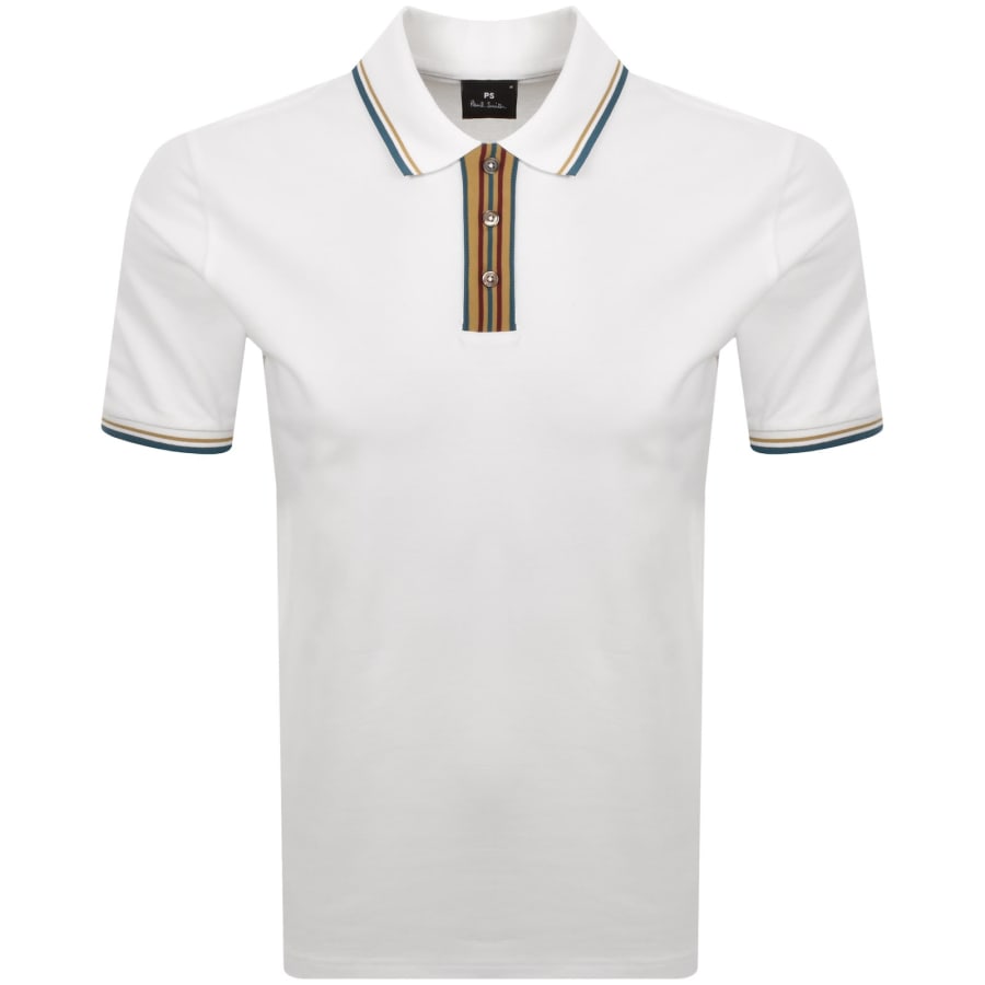 Image number 1 for Paul Smith Regular Fit Polo T Shirt White