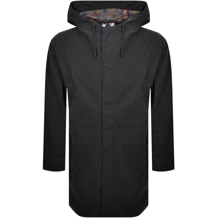 Image number 2 for Pretty Green Feltham Parka Jacket Black