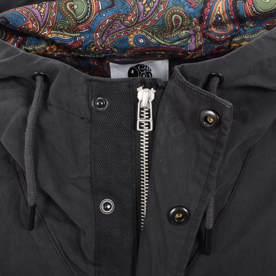 Image number 5 for Pretty Green Feltham Parka Jacket Black