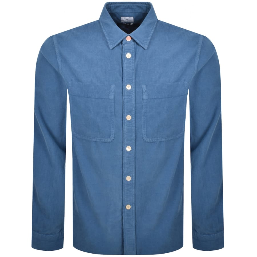 Image number 1 for Paul Smith Long Sleeved Shirt Blue