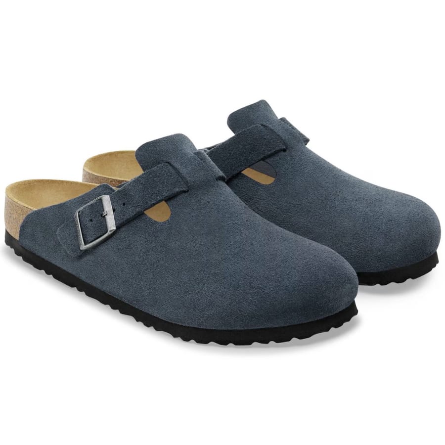 Image number 3 for Birkenstock Boston BS Mules Navy