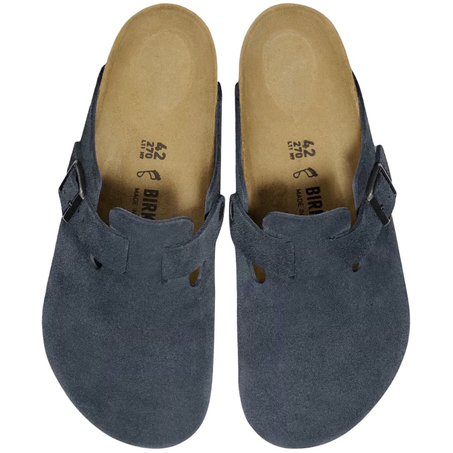 Image number 1 for Birkenstock Boston BS Mules Navy