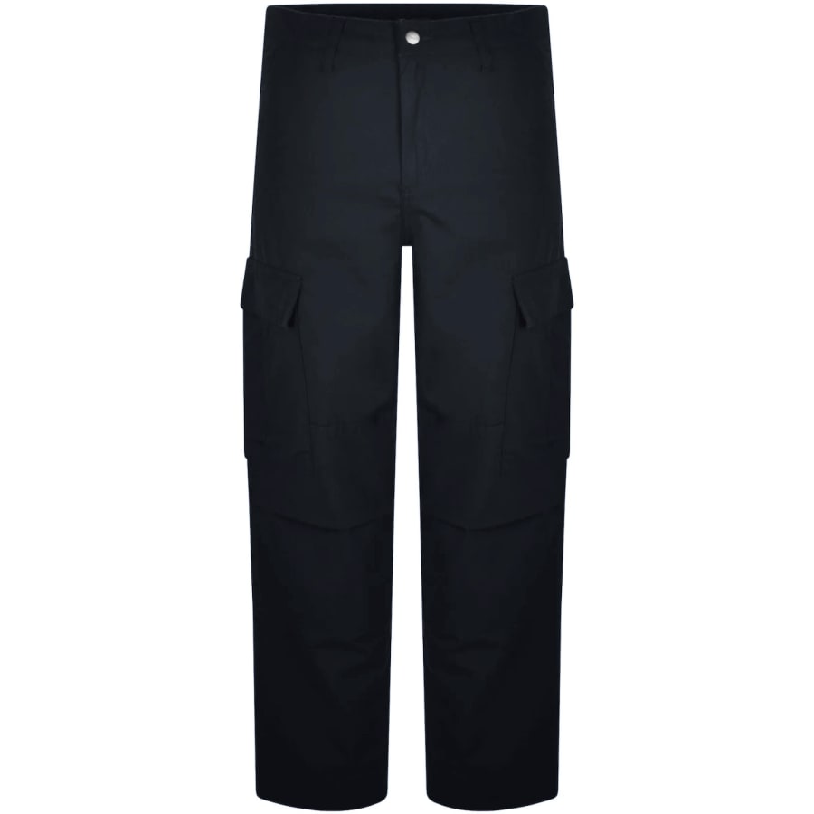 Image number 2 for Carhartt WIP Cargo Trousers Navy