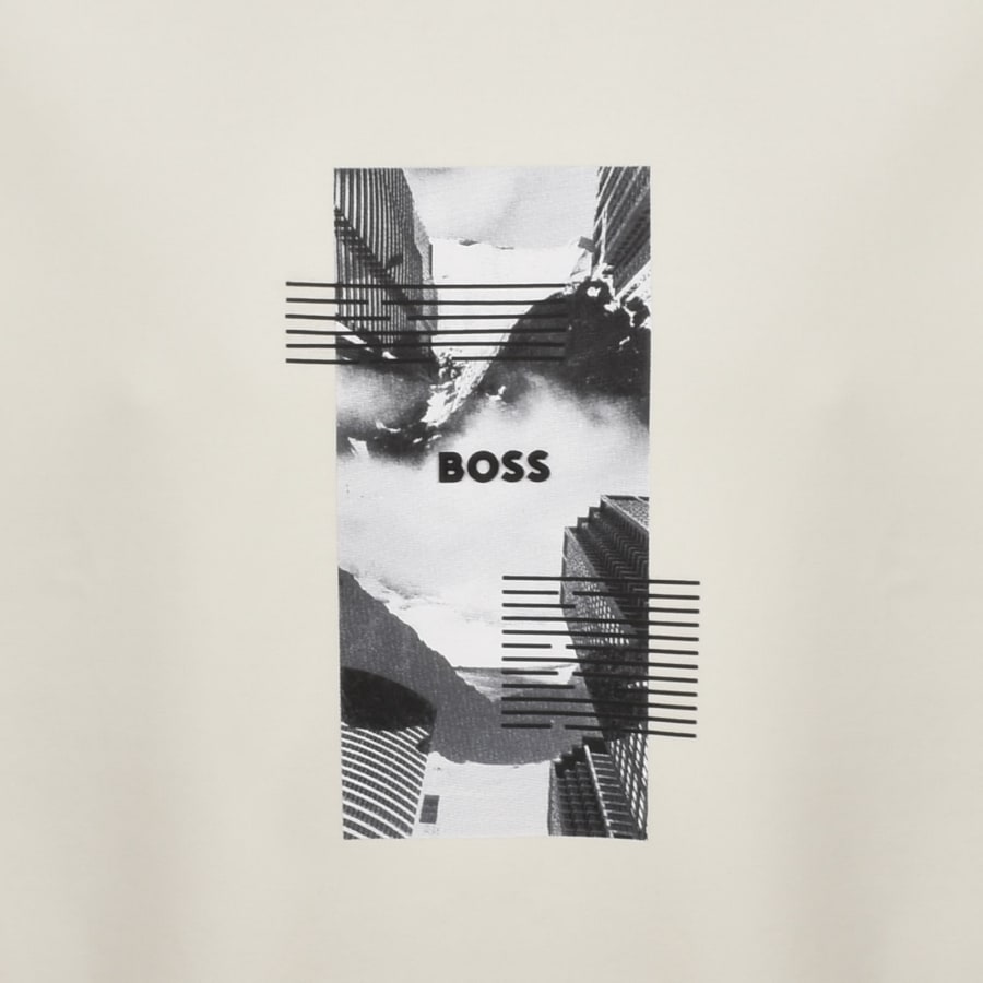 Image number 3 for BOSS Stenson Zone Sweatshirt Cream