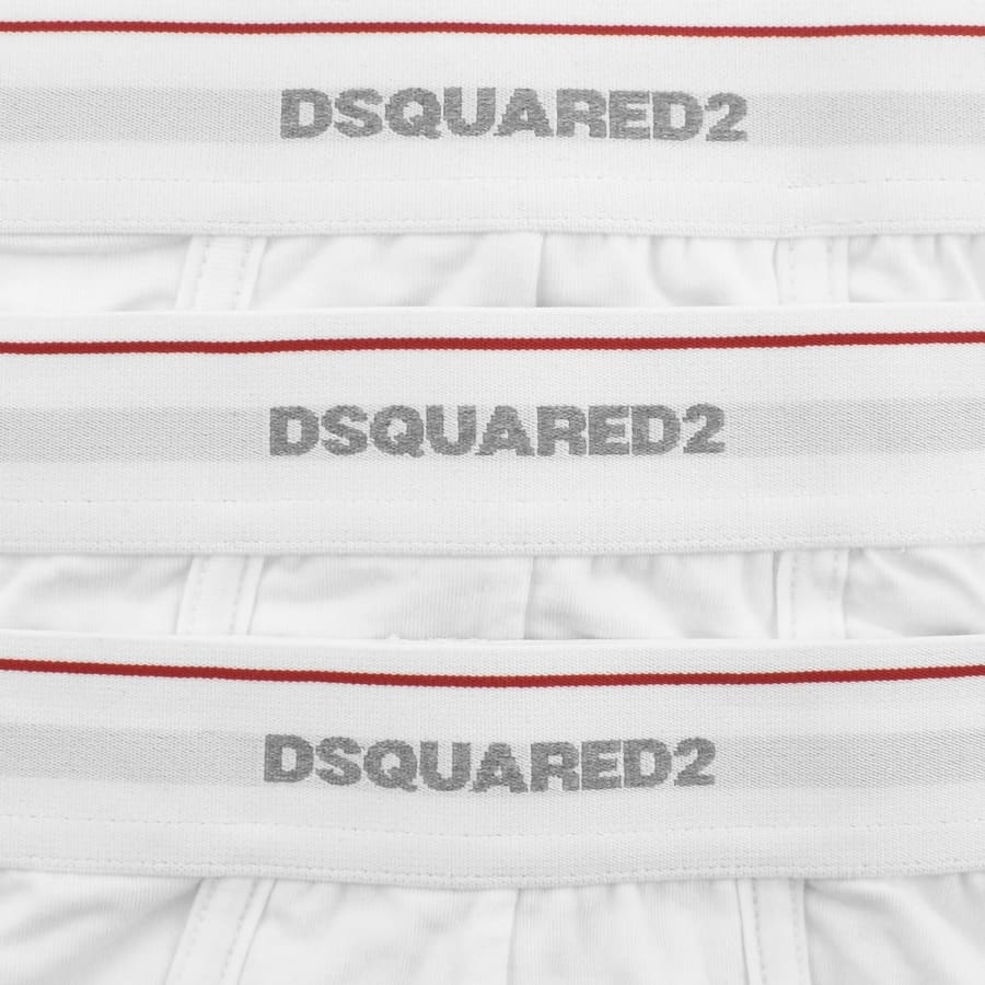 Image number 3 for DSQUARED2 Underwear 3 Pack Trunks White