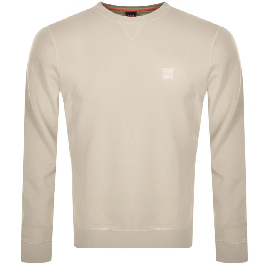 Image number 1 for BOSS Westart Sweatshirt Light Beige