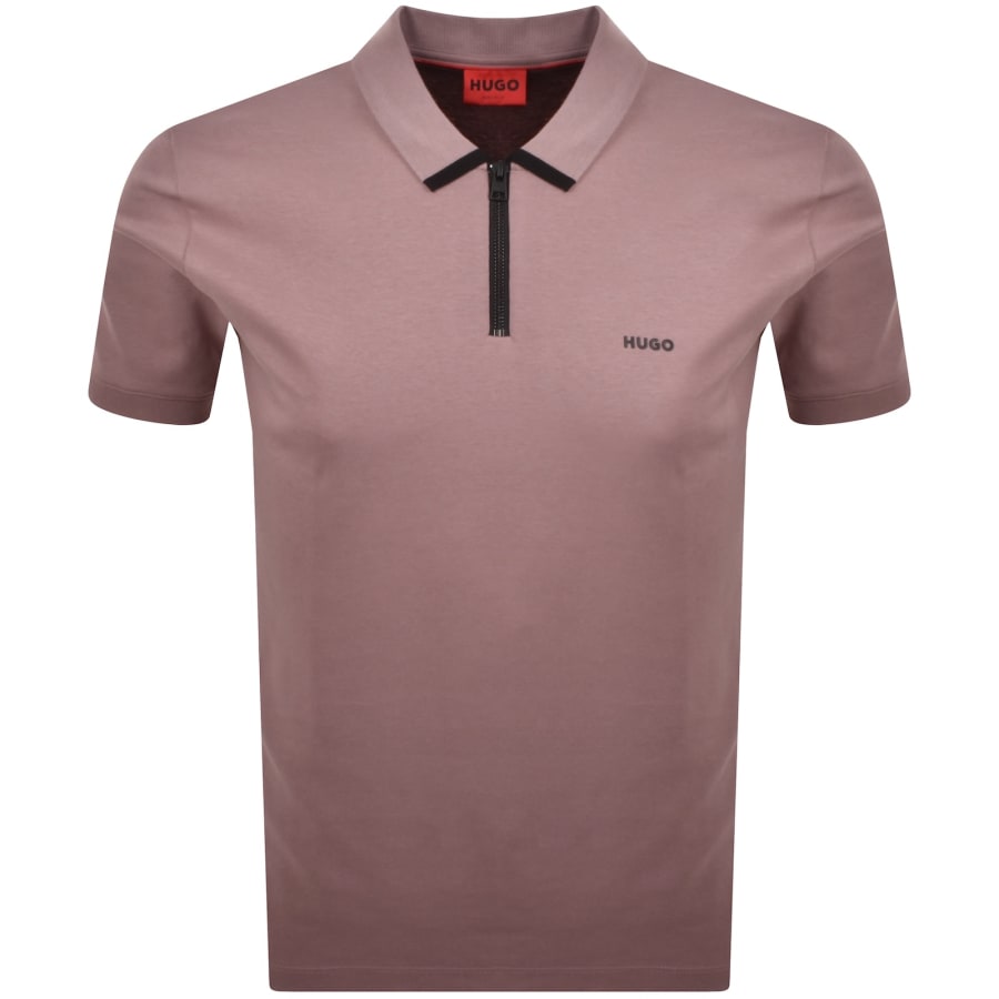 Image number 1 for HUGO Dalomino Polo T Shirt Purple