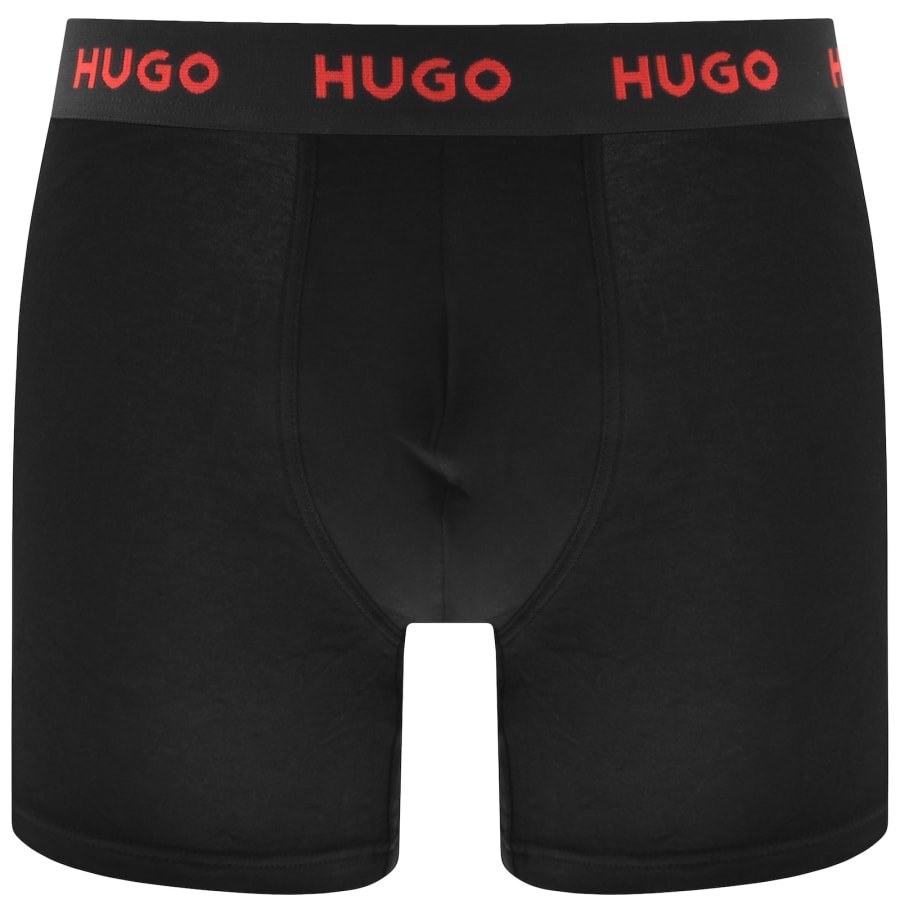 Image number 4 for HUGO 3 Pack Boxers Black