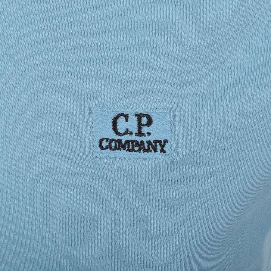 Image number 3 for CP Company Logo T Shirt Aegean Blue