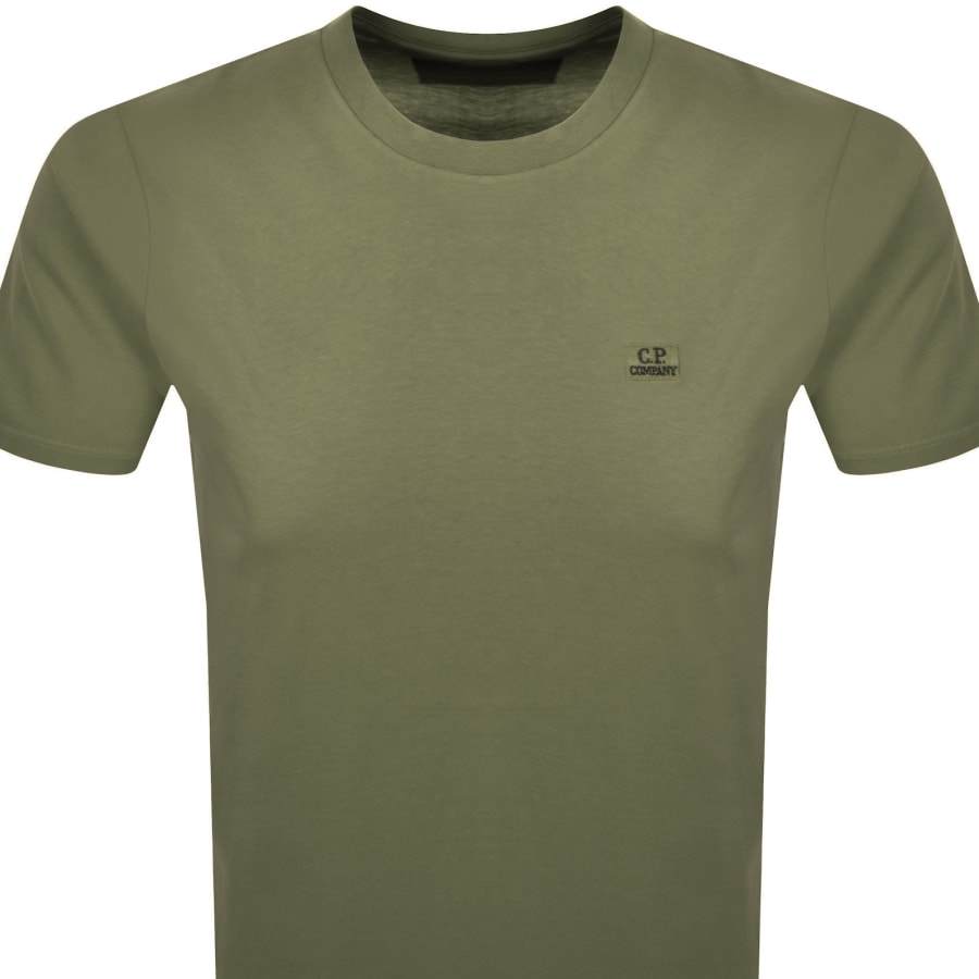 Image number 2 for CP Company Logo T Shirt Capers Green