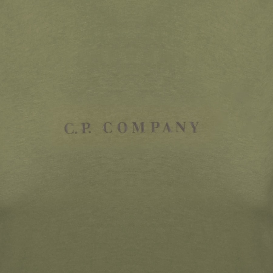 Image number 4 for CP Company Logo T Shirt Capers Green