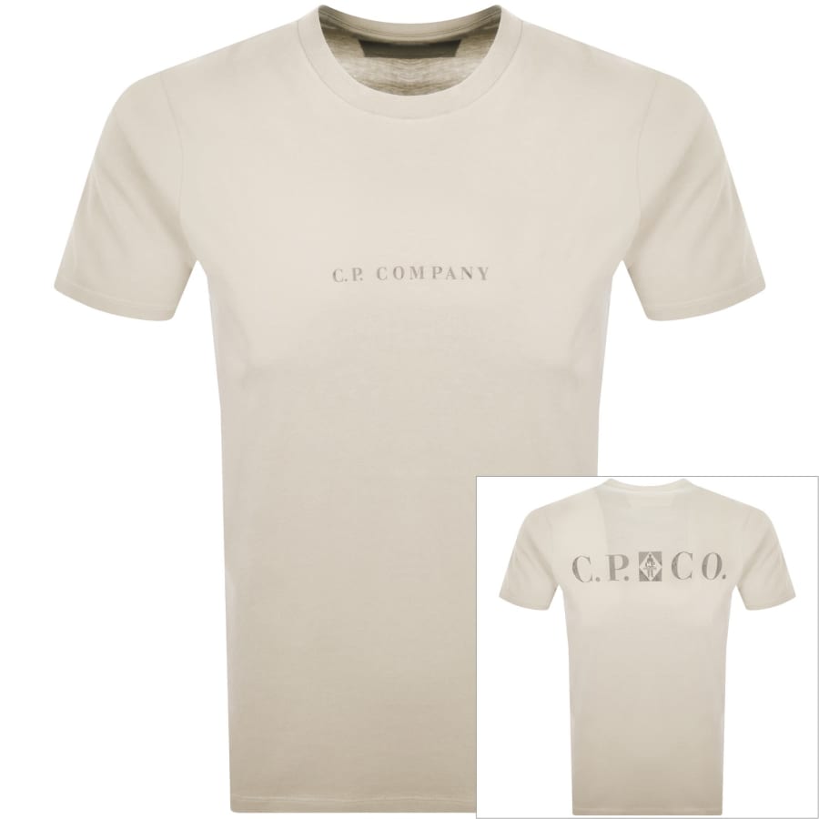 Image number 1 for CP Company Logo T Shirt Pistachio Shell