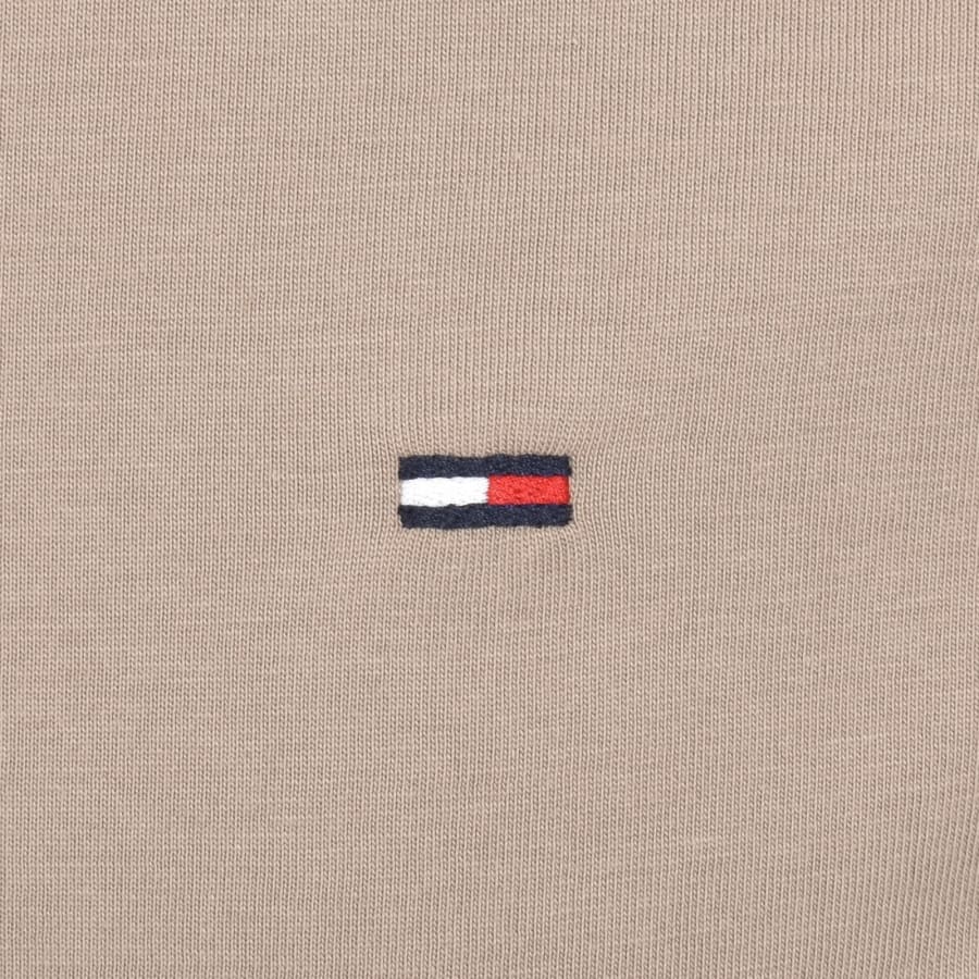 Image number 3 for Tommy Jeans Slim Jersey T Shirt Brown