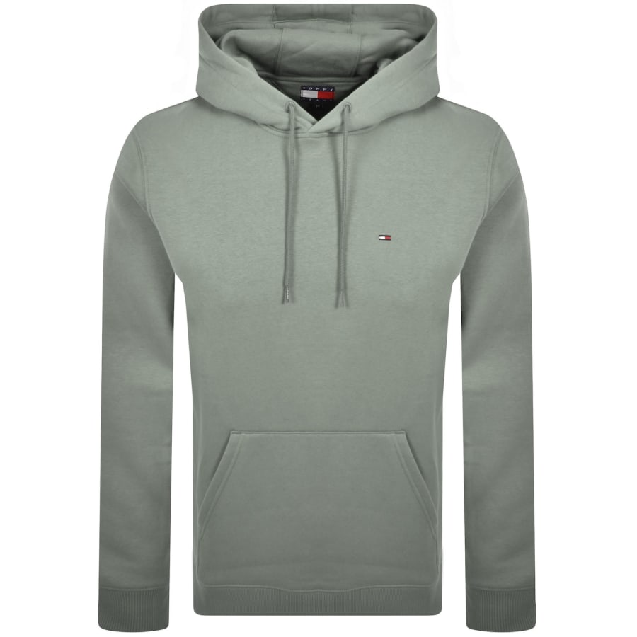 Image number 1 for Tommy Jeans Flag Logo Hoodie Green