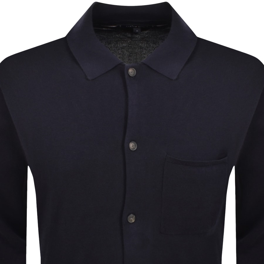 Image number 2 for Tommy Hilfiger Over Shirt Jumper Navy