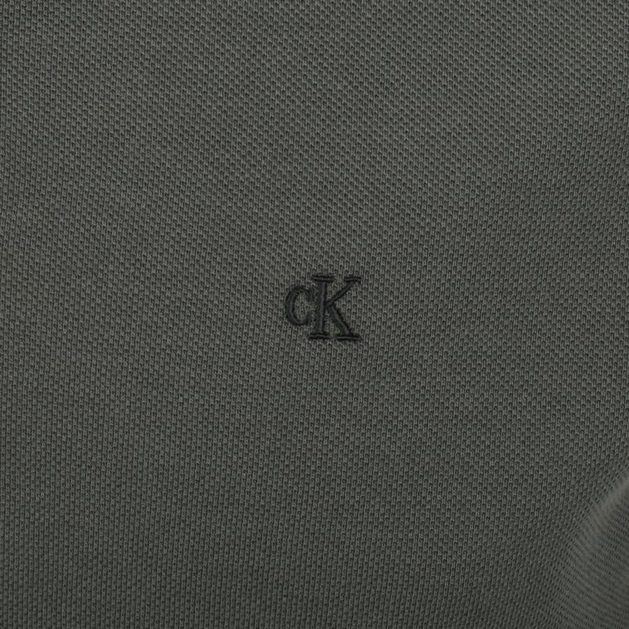 Image number 3 for Calvin Klein Jeans Tipped Polo Beluga Grey
