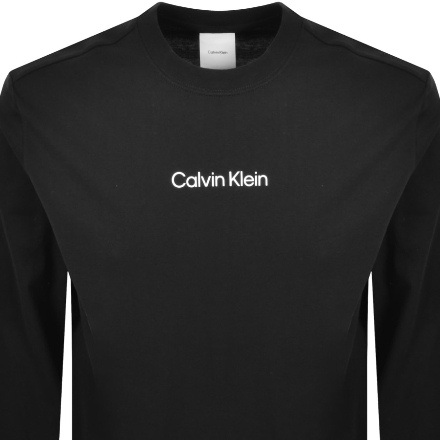 Image number 2 for Calvin Klein Relaxed Fit Logo T Shirt Black