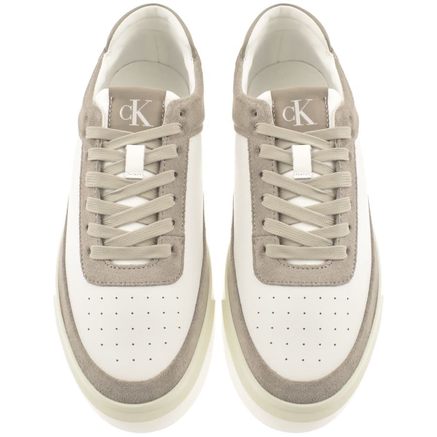 Image number 3 for Calvin Klein Basket Cupsole Trainers White