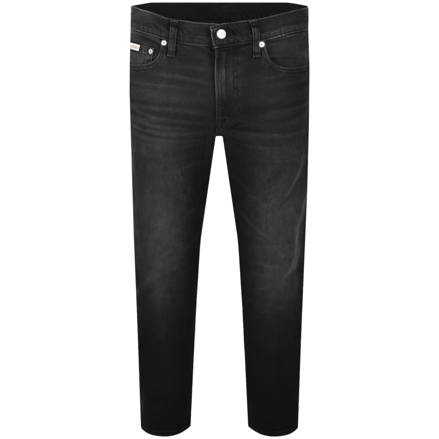 Image number 2 for Calvin Klein Jeans Slim Taper Jeans Black