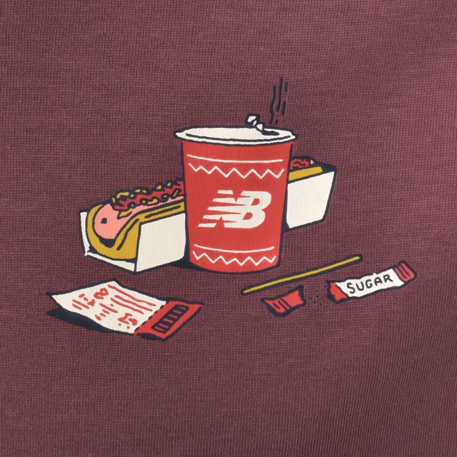Image number 3 for New Balance Spectator T Shirt Burgundy