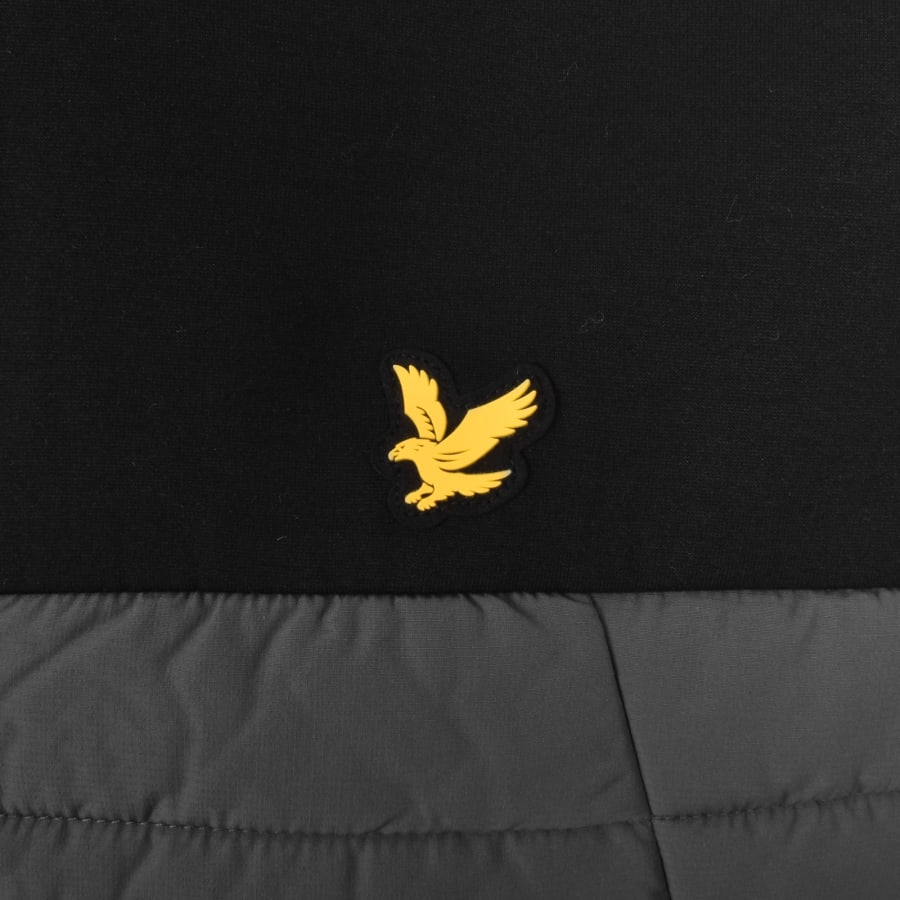Image number 3 for Lyle And Scott Fleece Hybrid Gilet Black