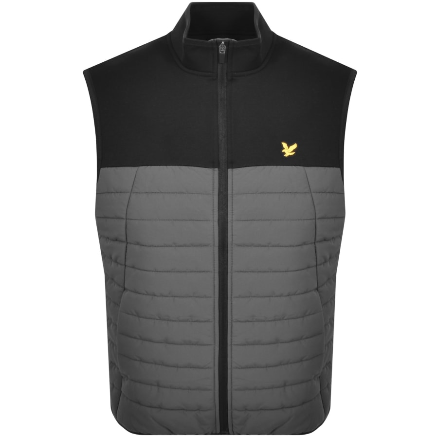 Image number 1 for Lyle And Scott Fleece Hybrid Gilet Black