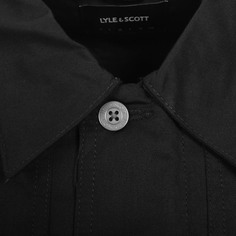 Image number 5 for Lyle And Scott Pocket Overshirt Jet Black
