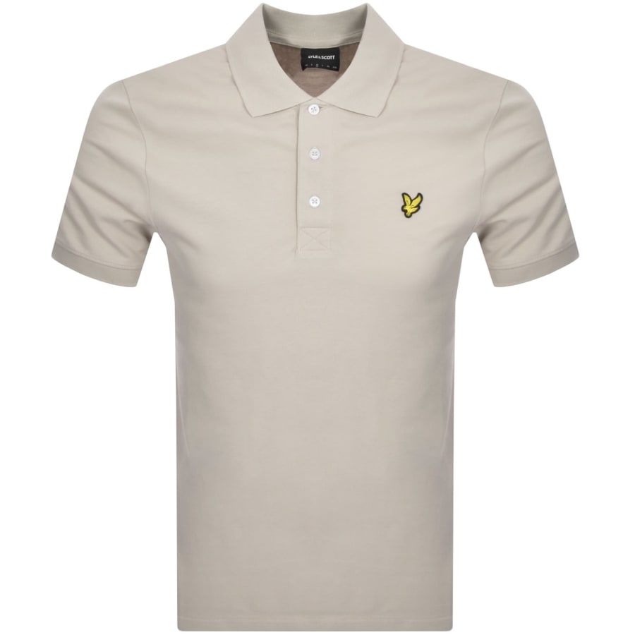 Image number 1 for Lyle And Scott Plain Polo T Shirt Beige