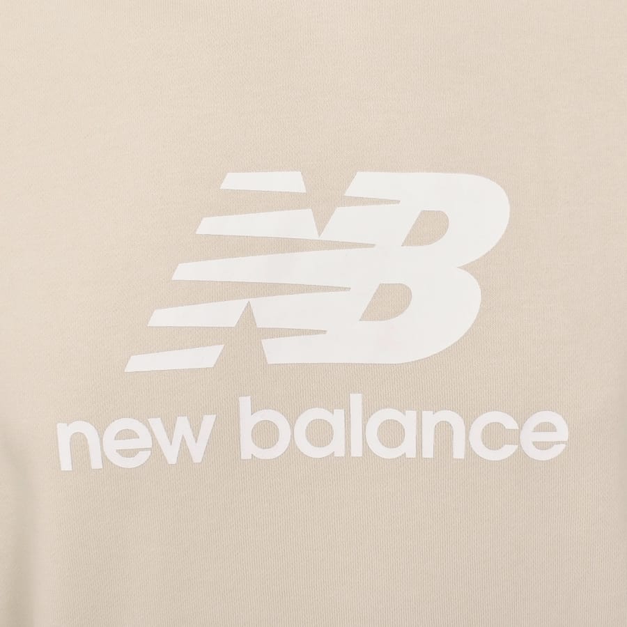 Image number 3 for New Balance Sport Essentials Logo Hoodie Beige