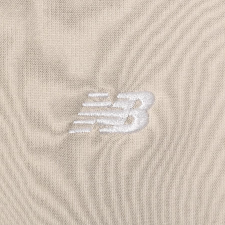 Image number 3 for New Balance Logo Hoodie Beige