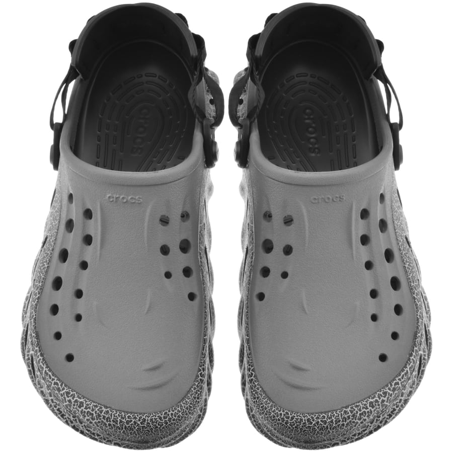 Image number 3 for Crocs Echo Crackle Clog Slate Grey