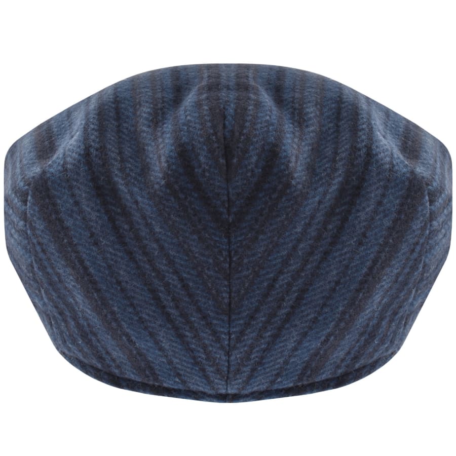 Image number 2 for Paul Smith Wool Flat Cap Blue