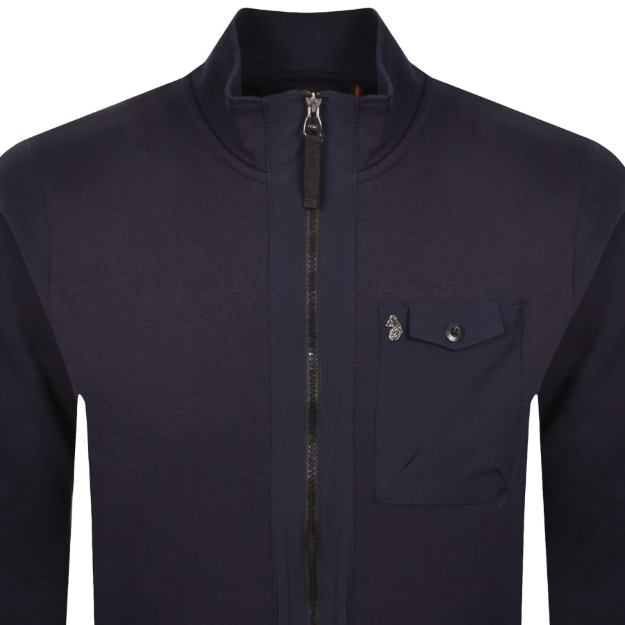 Image number 2 for Luke 1977 Sutton 1000 Full Zip Sweatshirt Navy