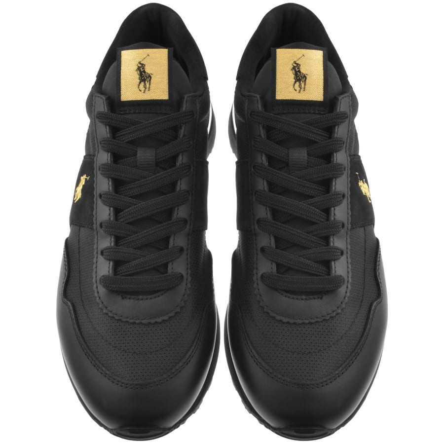 Image number 3 for Ralph Lauren Train 89 Trainers Black