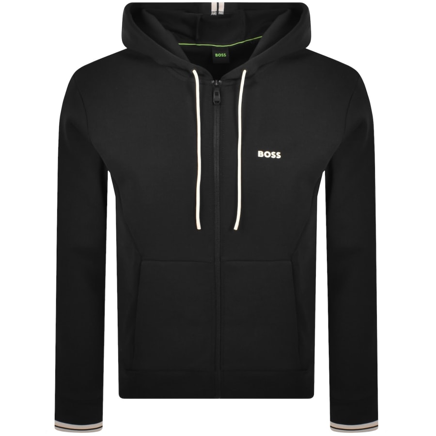Image number 1 for BOSS Full Zip Zone Hoodie Black