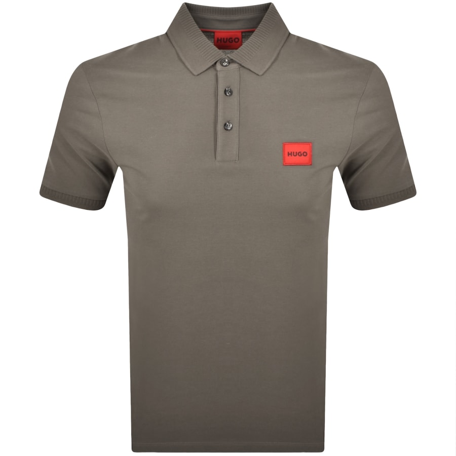 Image number 1 for HUGO Dereso 222 Polo T Shirt Grey