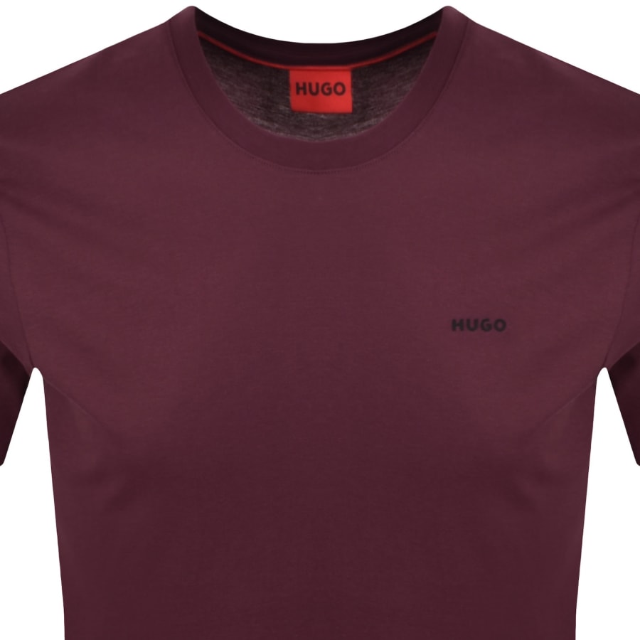 Image number 2 for HUGO Dero222 T Shirt Burgundy