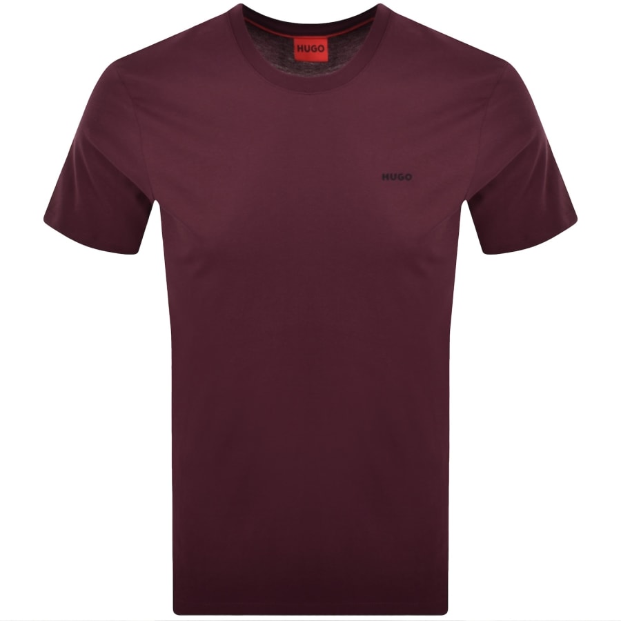 Image number 1 for HUGO Dero222 T Shirt Burgundy