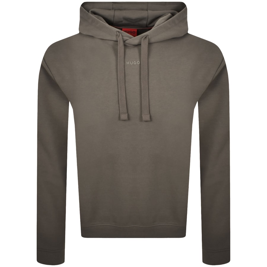 Image number 1 for HUGO Relaxed Dapo Hoodie Grey