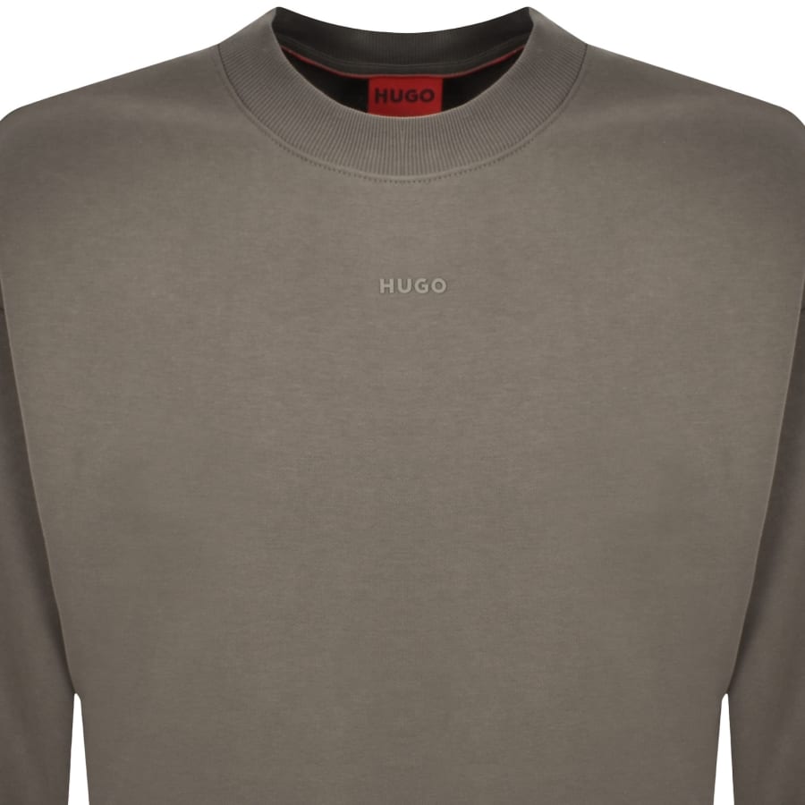 Image number 2 for HUGO Dapocrew Relaxed Fit Sweatshirt Grey