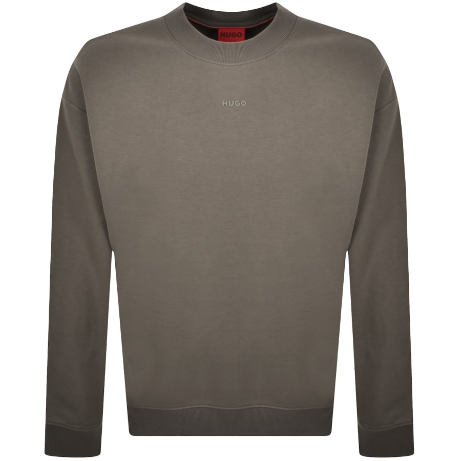 Image number 1 for HUGO Dapocrew Relaxed Fit Sweatshirt Grey