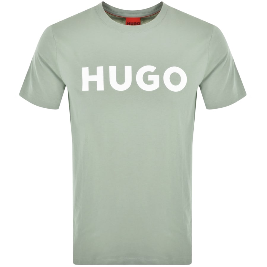 Image number 1 for HUGO Dulivio Crew Neck T Shirt Green