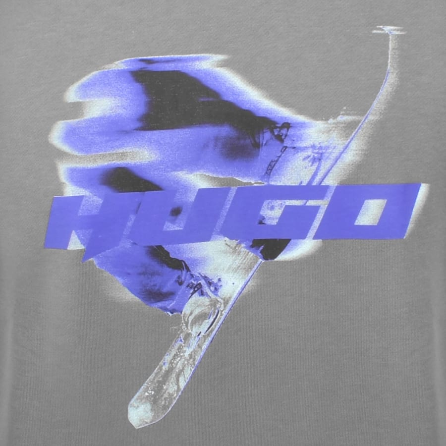 Image number 3 for HUGO Blue Nifterix Sweatshirt Grey