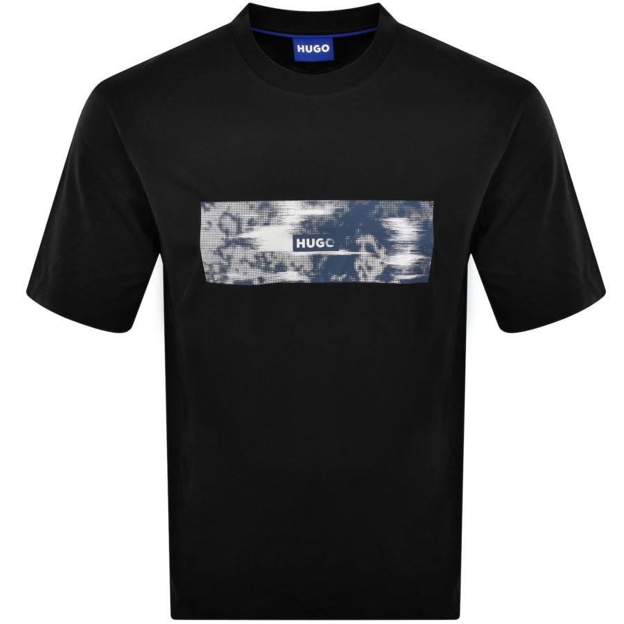 Image number 1 for HUGO Blue Napolux T Shirt Black