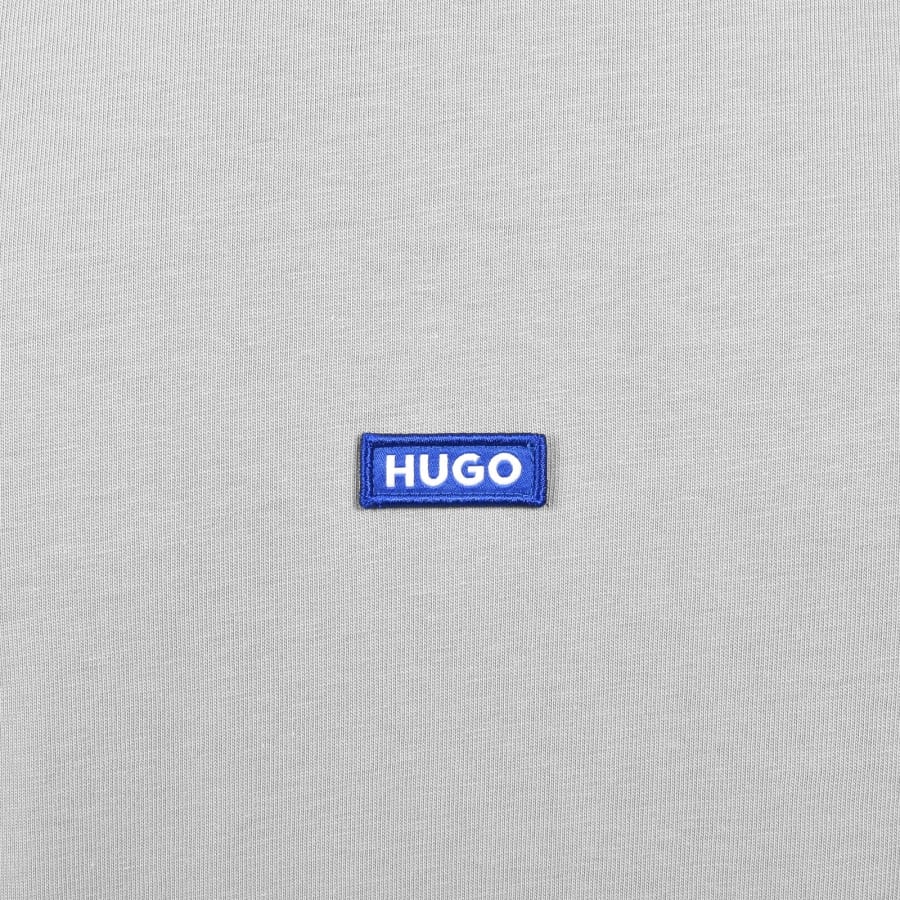 Image number 3 for HUGO Blue Nieros Logo T Shirt Grey