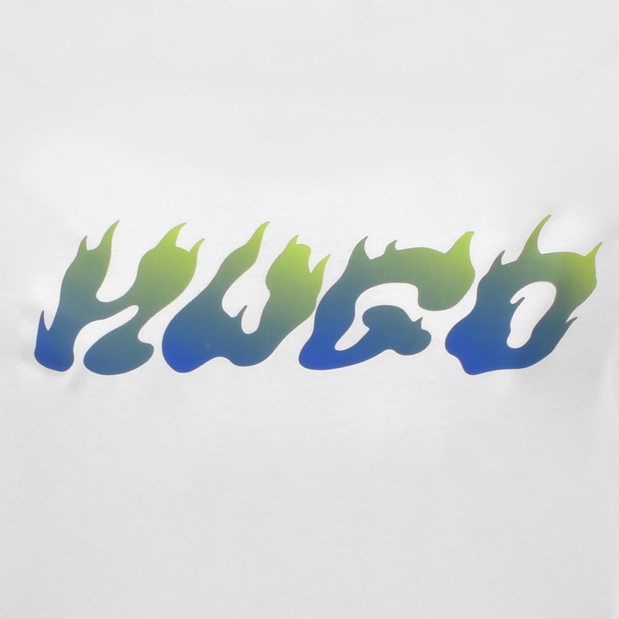 Image number 3 for HUGO Blue Napolux T Shirt White