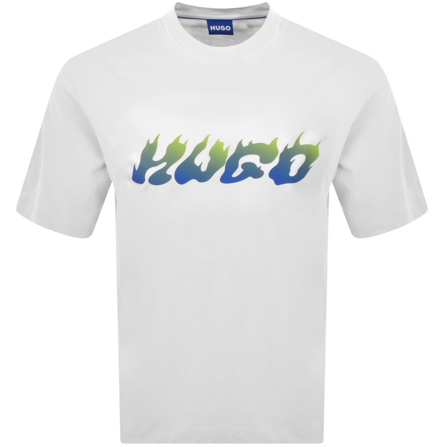Image number 1 for HUGO Blue Napolux T Shirt White